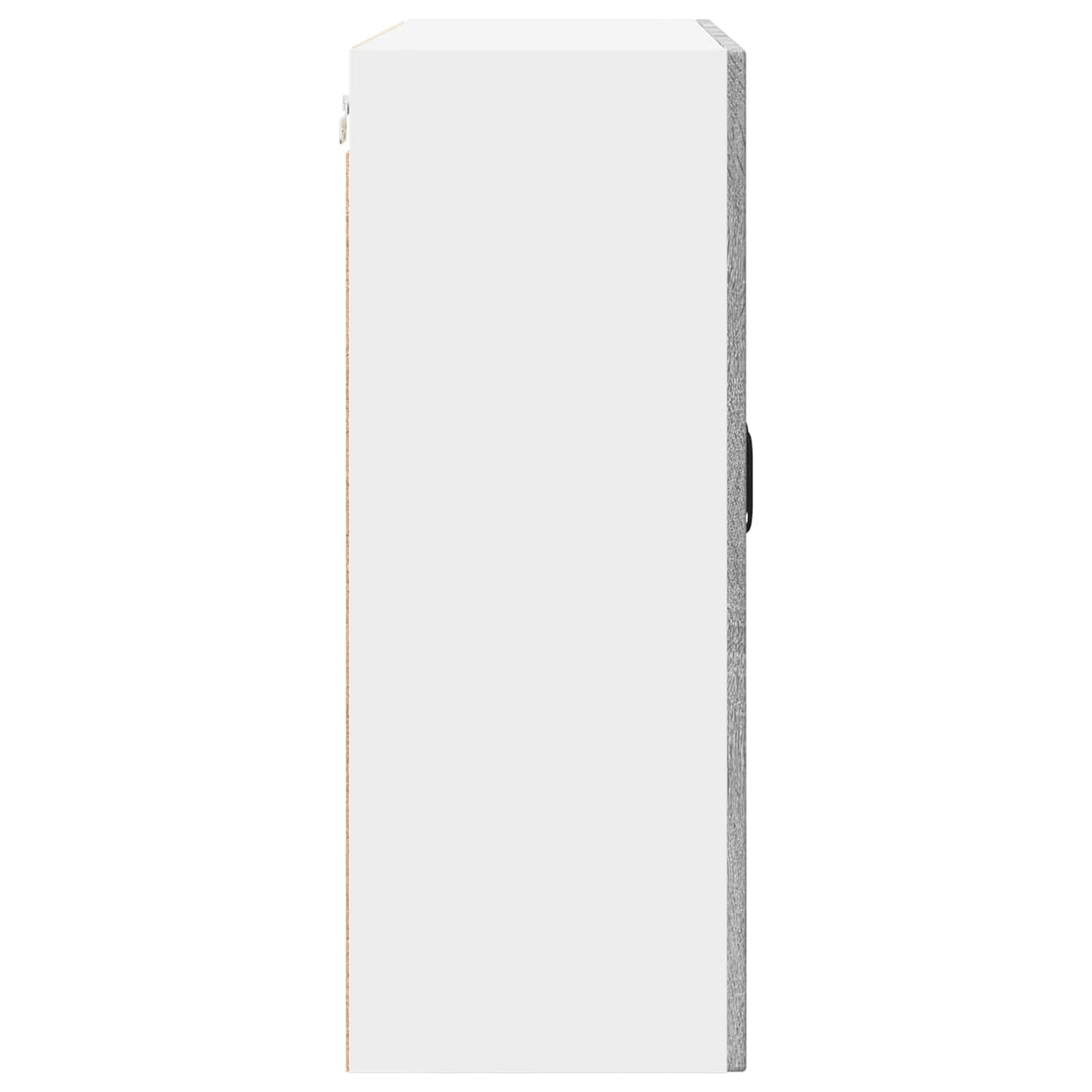 vidaXL Wall Glass Cabinet PORTO Grey Sonoma 80 x 31 x 80 cm