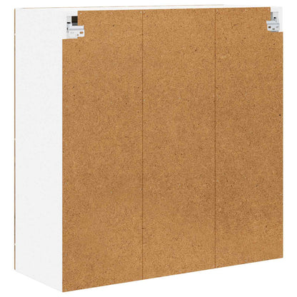 vidaXL Wall Glass Cabinet PORTO Artisan Oak 80 x 31 x 80 cm