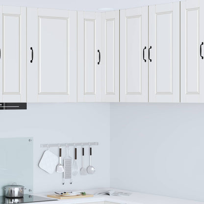 vidaXL Wall Corner Cabinet PORTO White 57 x 57 x 80 cm Engineered Wood