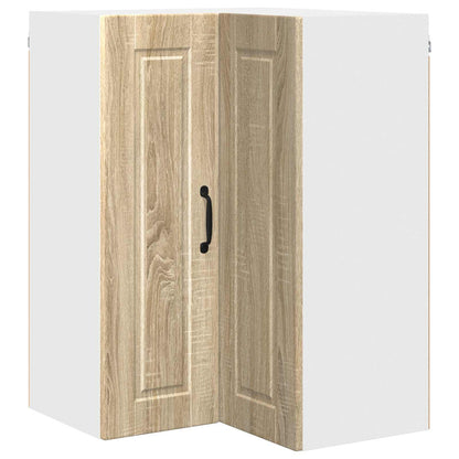 vidaXL Wall Corner Cabinet PORTO Sonoma Oak 57 x 57 x 80 cm
