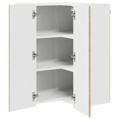 vidaXL Wall Corner Cabinet PORTO Sonoma Oak 57 x 57 x 80 cm