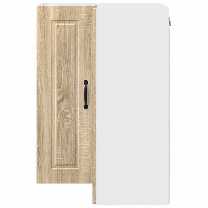 vidaXL Wall Corner Cabinet PORTO Sonoma Oak 57 x 57 x 80 cm