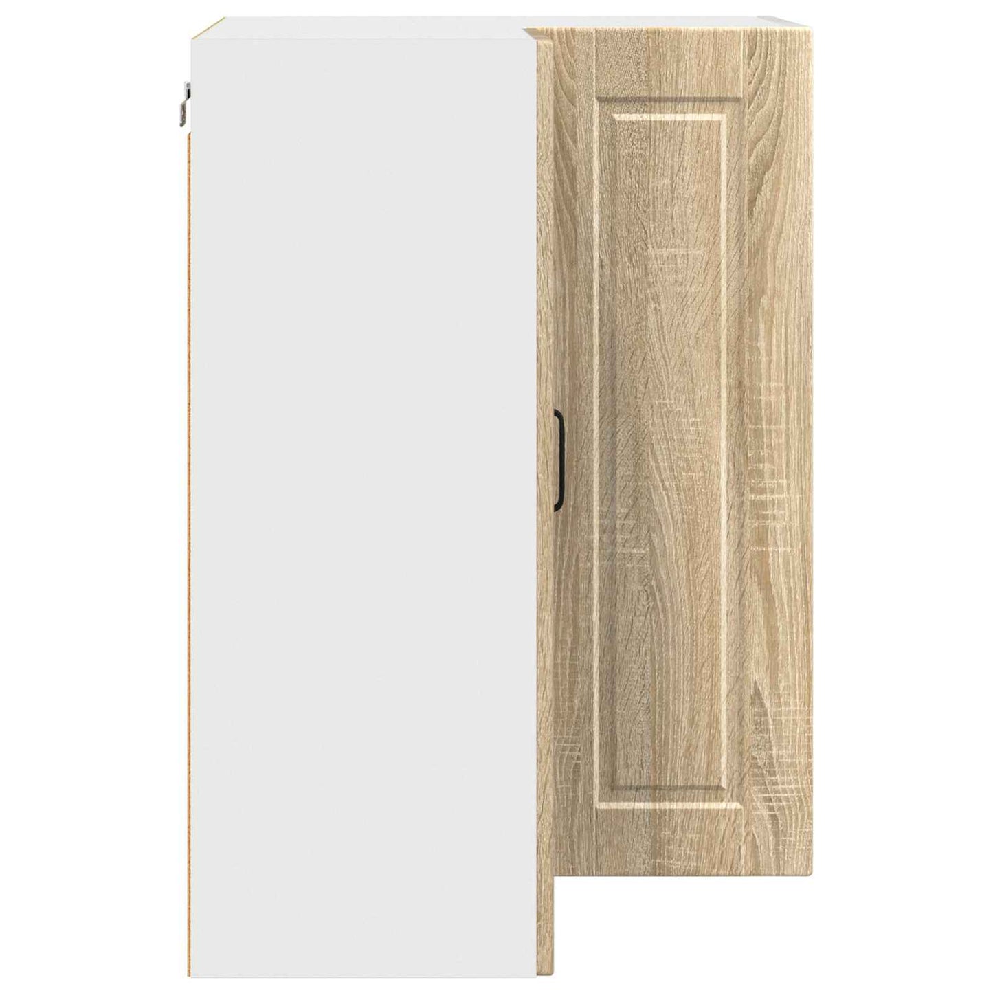 vidaXL Wall Corner Cabinet PORTO Sonoma Oak 57 x 57 x 80 cm