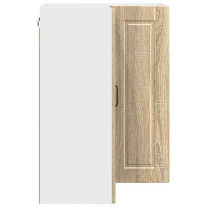 vidaXL Wall Corner Cabinet PORTO Sonoma Oak 57 x 57 x 80 cm
