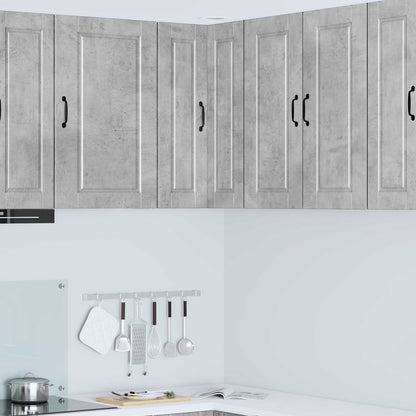 vidaXL Wall Corner Cabinet PORTO Concrete Grey 57 x 57 x 80 cm