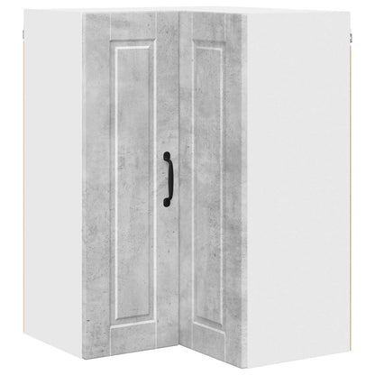 vidaXL Wall Corner Cabinet PORTO Concrete Grey 57 x 57 x 80 cm