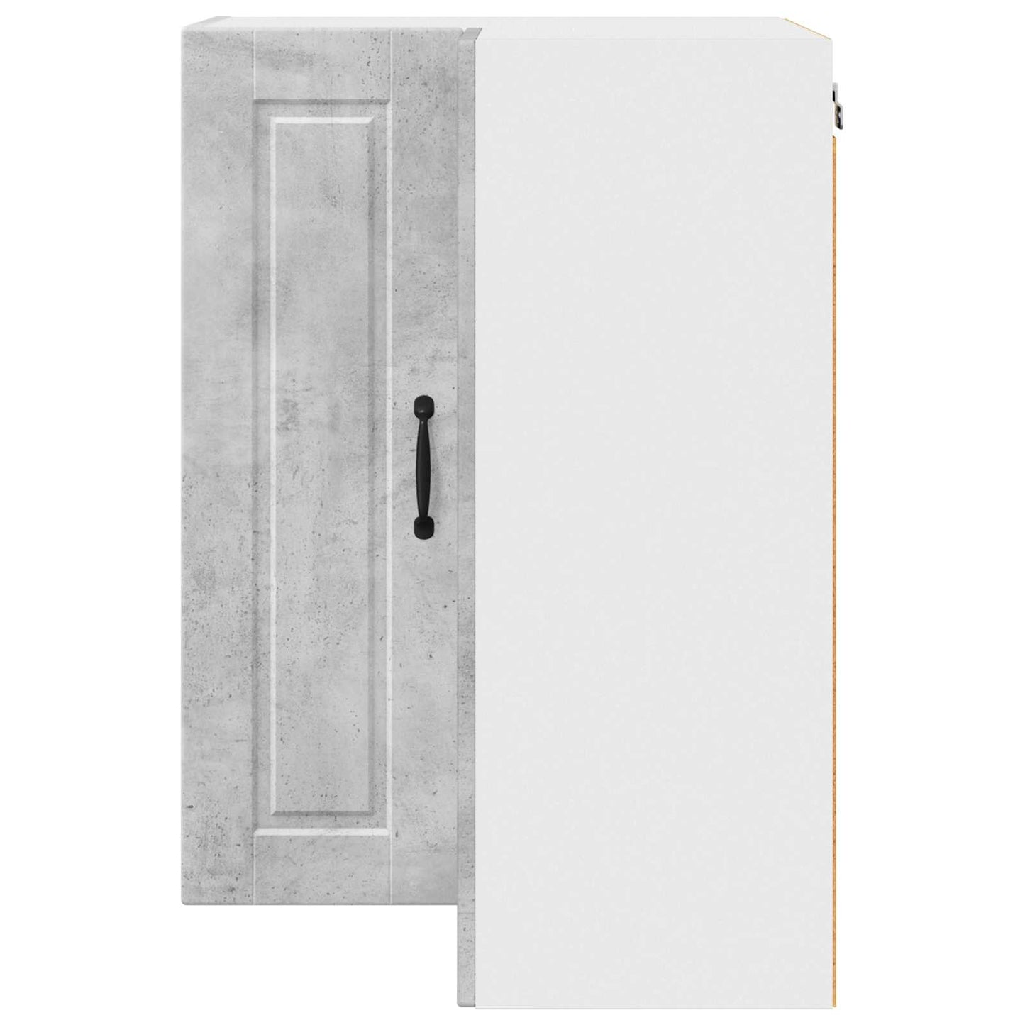 vidaXL Wall Corner Cabinet PORTO Concrete Grey 57 x 57 x 80 cm
