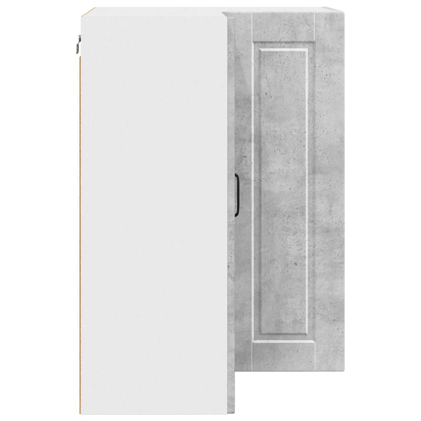 vidaXL Wall Corner Cabinet PORTO Concrete Grey 57 x 57 x 80 cm