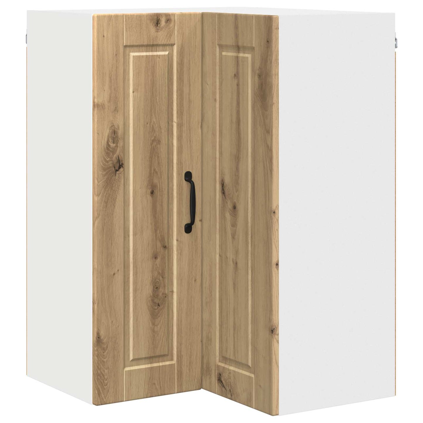 vidaXL Wall Corner Cabinet PORTO Artisan Oak 57 x 57 x 80 cm