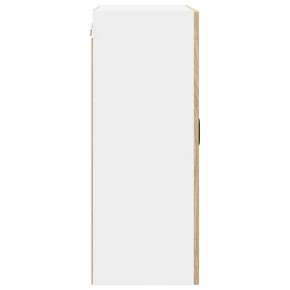 vidaXL Wall Glass Cabinet PORTO Sonoma Oak 60 x 31 x 80 cm