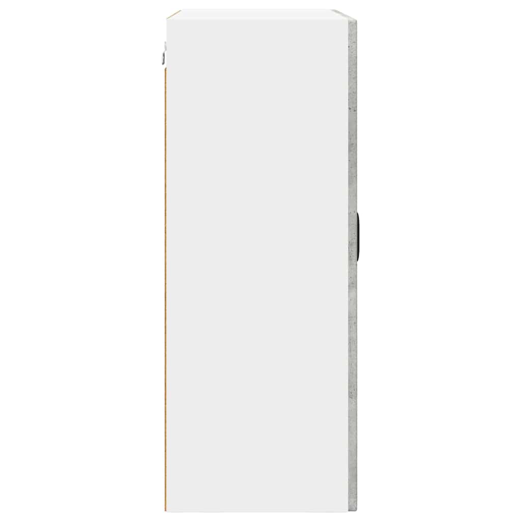 vidaXL Wall Glass Cabinet PORTO Concrete Grey 60 x 31 x 80 cm