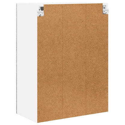 vidaXL Wall Glass Cabinet PORTO Grey Sonoma 60 x 31 x 80 cm