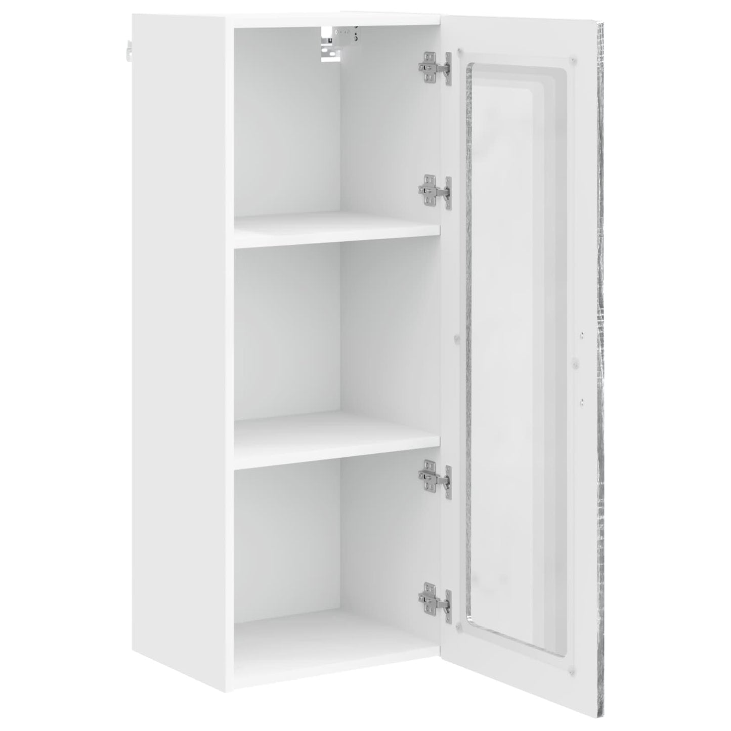 vidaXL Wall Glass Cabinet PORTO Grey Sonoma 40 x 31 x 100 cm