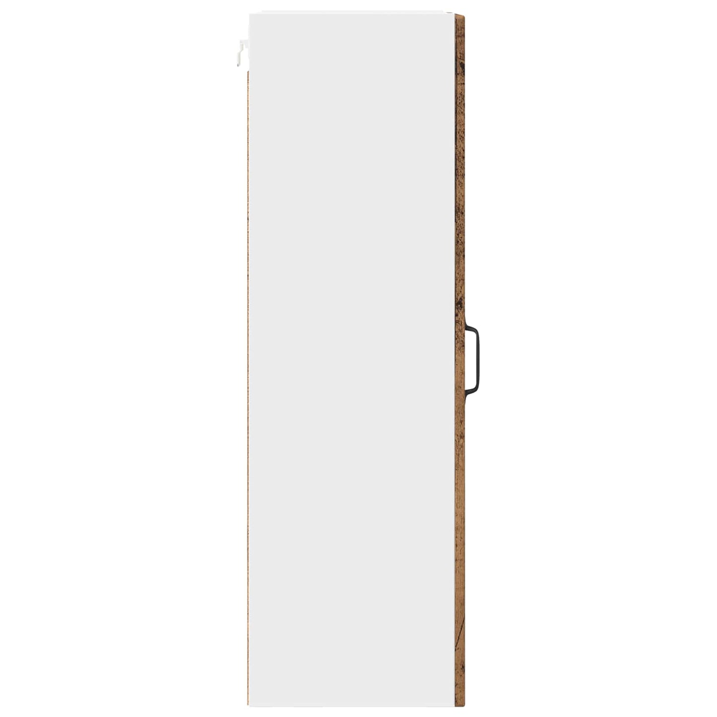 vidaXL Wall Glass Cabinet PORTO Old Wood 40 x 31 x 100 cm