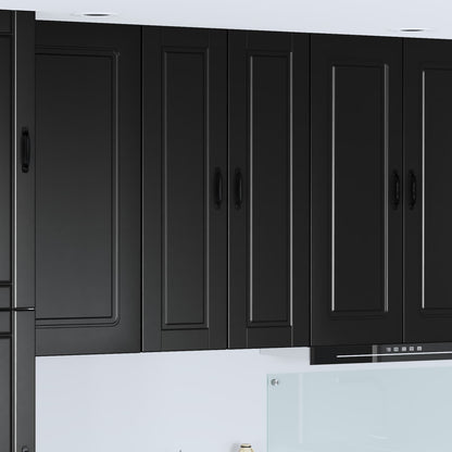 vidaXL Wall Cabinet PORTO Black 30 x 31 x 100 cm Engineered Wood