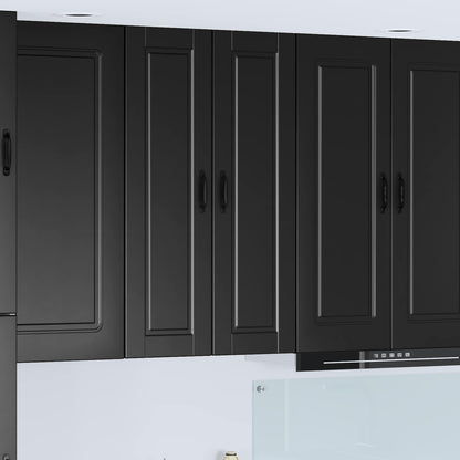 vidaXL Wall Cabinet PORTO Black 30 x 31 x 100 cm Engineered Wood