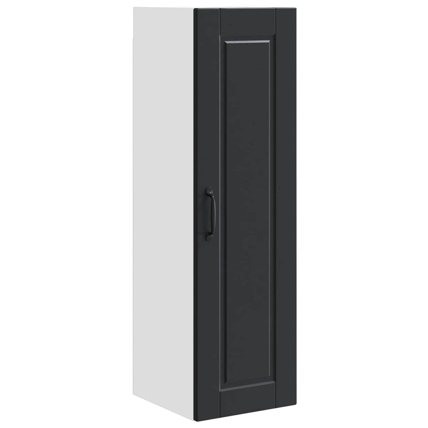 vidaXL Wall Cabinet PORTO Black 30 x 31 x 100 cm Engineered Wood