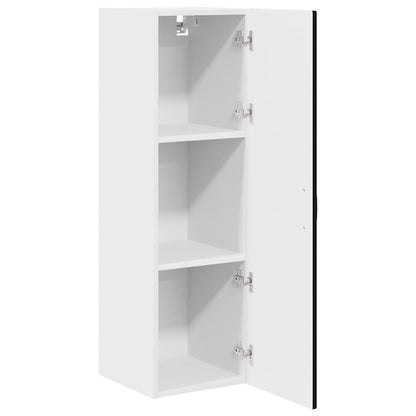 vidaXL Wall Cabinet PORTO Black 30 x 31 x 100 cm Engineered Wood