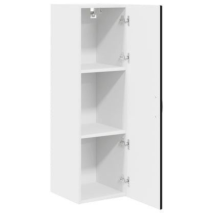 vidaXL Wall Cabinet PORTO Black 30 x 31 x 100 cm Engineered Wood