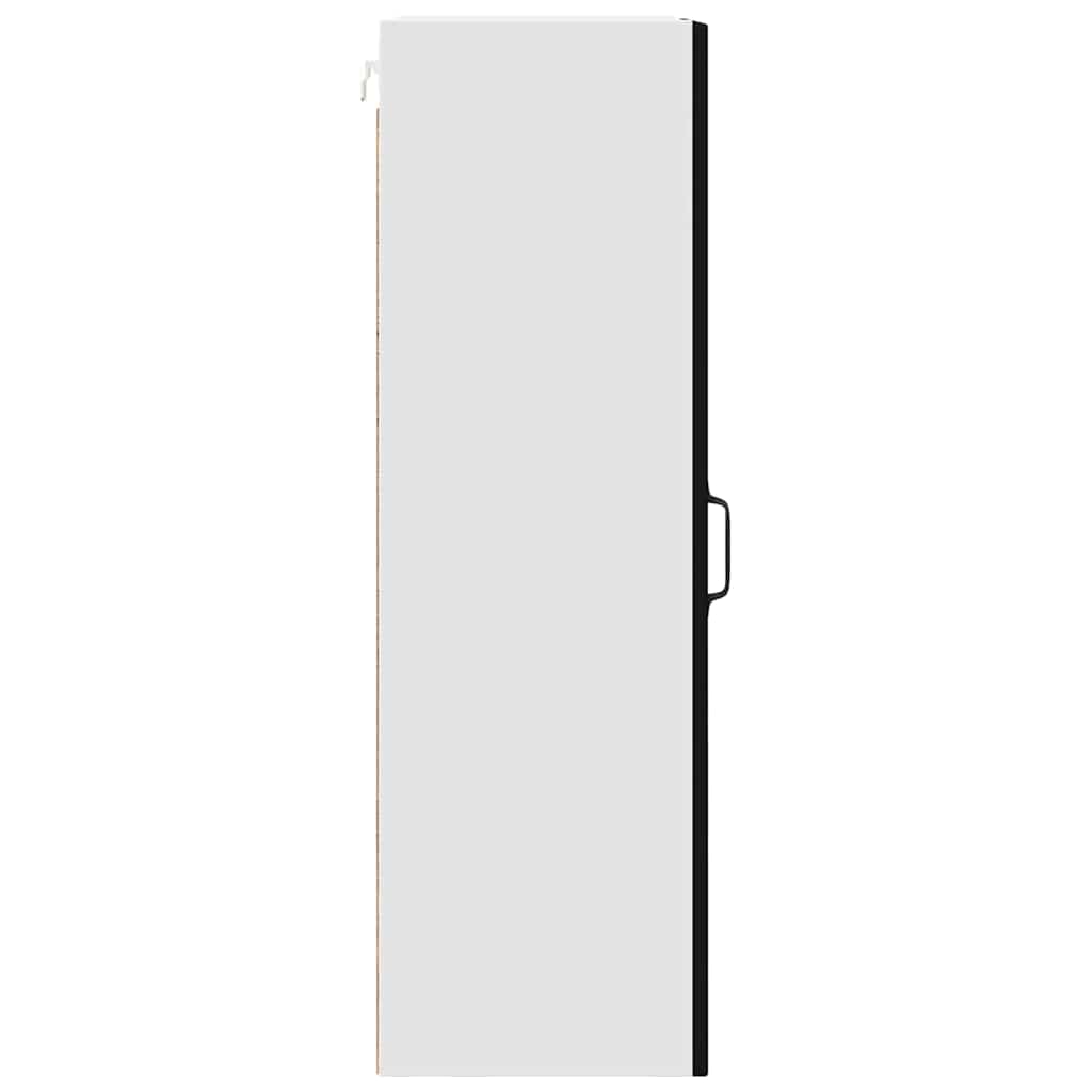 vidaXL Wall Cabinet PORTO Black 30 x 31 x 100 cm Engineered Wood