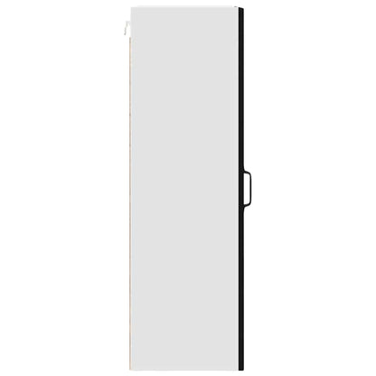 vidaXL Wall Cabinet PORTO Black 30 x 31 x 100 cm Engineered Wood