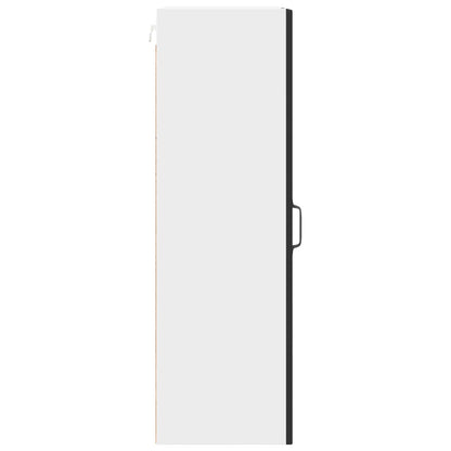 vidaXL Wall Cabinet PORTO Black 30 x 31 x 100 cm Engineered Wood