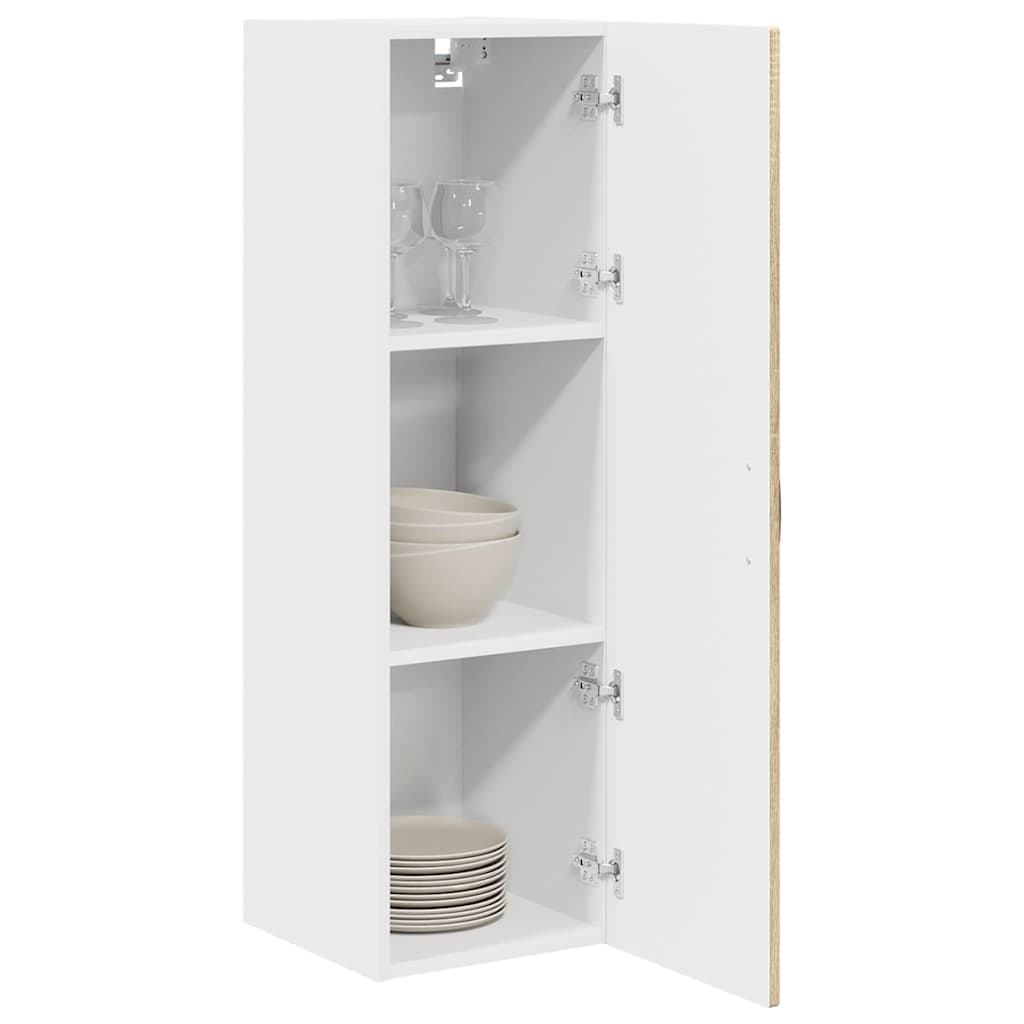 vidaXL Wall Cabinet PORTO Sonoma Oak 30 x 31 x 100 cm Engineered Wood