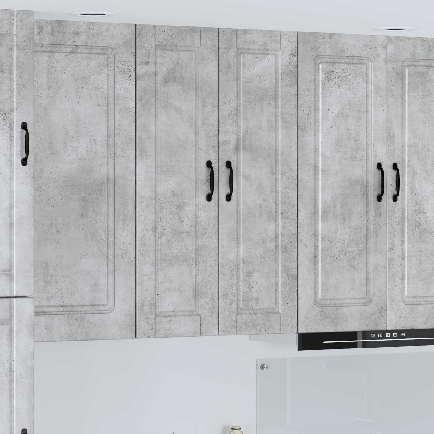 vidaXL Wall Cabinet PORTO Concrete Grey 30 x 31 x 100 cm