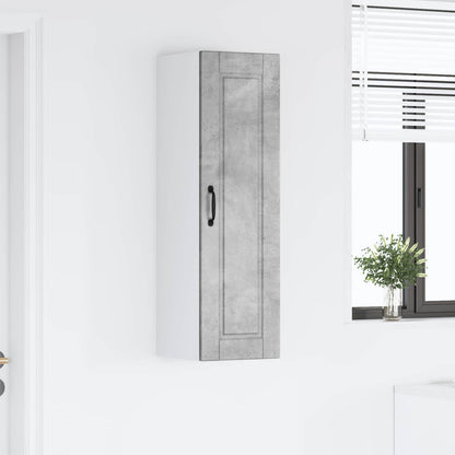 vidaXL Wall Cabinet PORTO Concrete Grey 30 x 31 x 100 cm