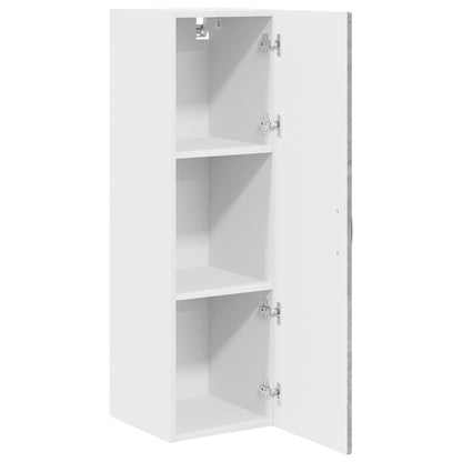 vidaXL Wall Cabinet PORTO Concrete Grey 30 x 31 x 100 cm