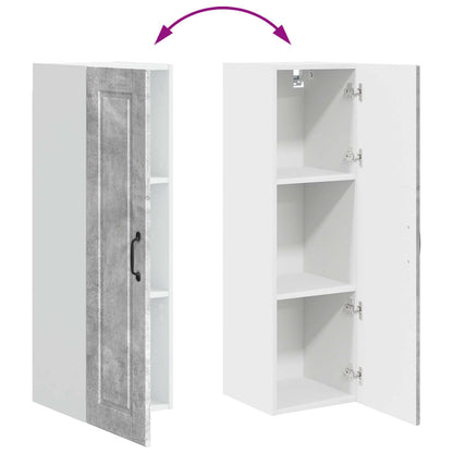 vidaXL Wall Cabinet PORTO Concrete Grey 30 x 31 x 100 cm
