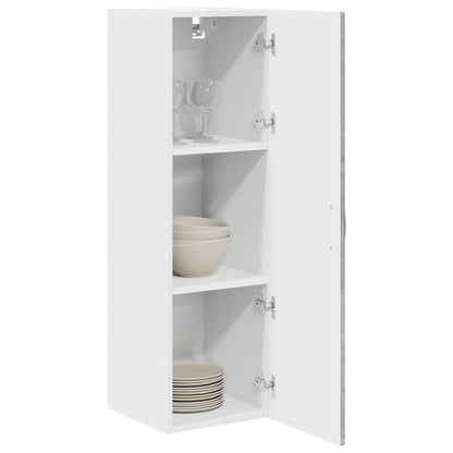 vidaXL Wall Cabinet PORTO Concrete Grey 30 x 31 x 100 cm
