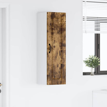 vidaXL Wall Cabinet PORTO Smoked Oak 30 x 31 x 100 cm Engineered Wood
