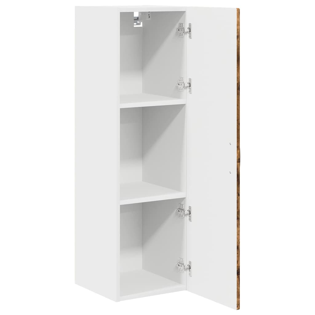 vidaXL Wall Cabinet PORTO Smoked Oak 30 x 31 x 100 cm Engineered Wood