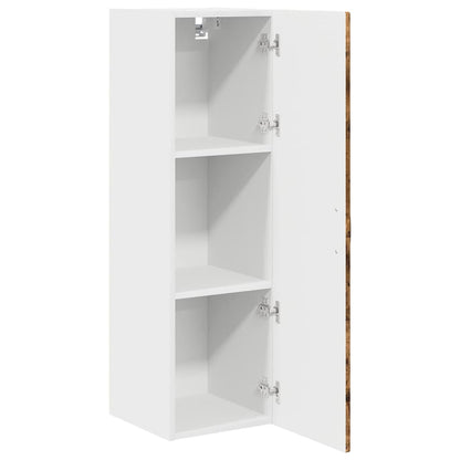 vidaXL Wall Cabinet PORTO Smoked Oak 30 x 31 x 100 cm Engineered Wood