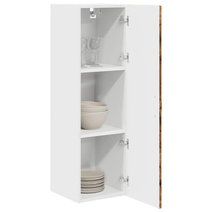 vidaXL Wall Cabinet PORTO Smoked Oak 30 x 31 x 100 cm Engineered Wood
