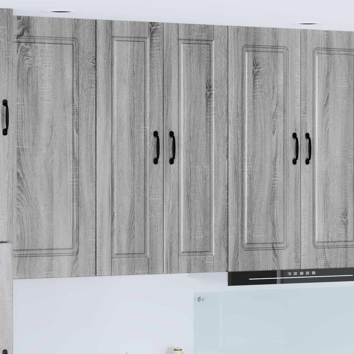 vidaXL Wall Cabinet PORTO Grey Sonoma 30 x 31 x 100 cm Engineered Wood