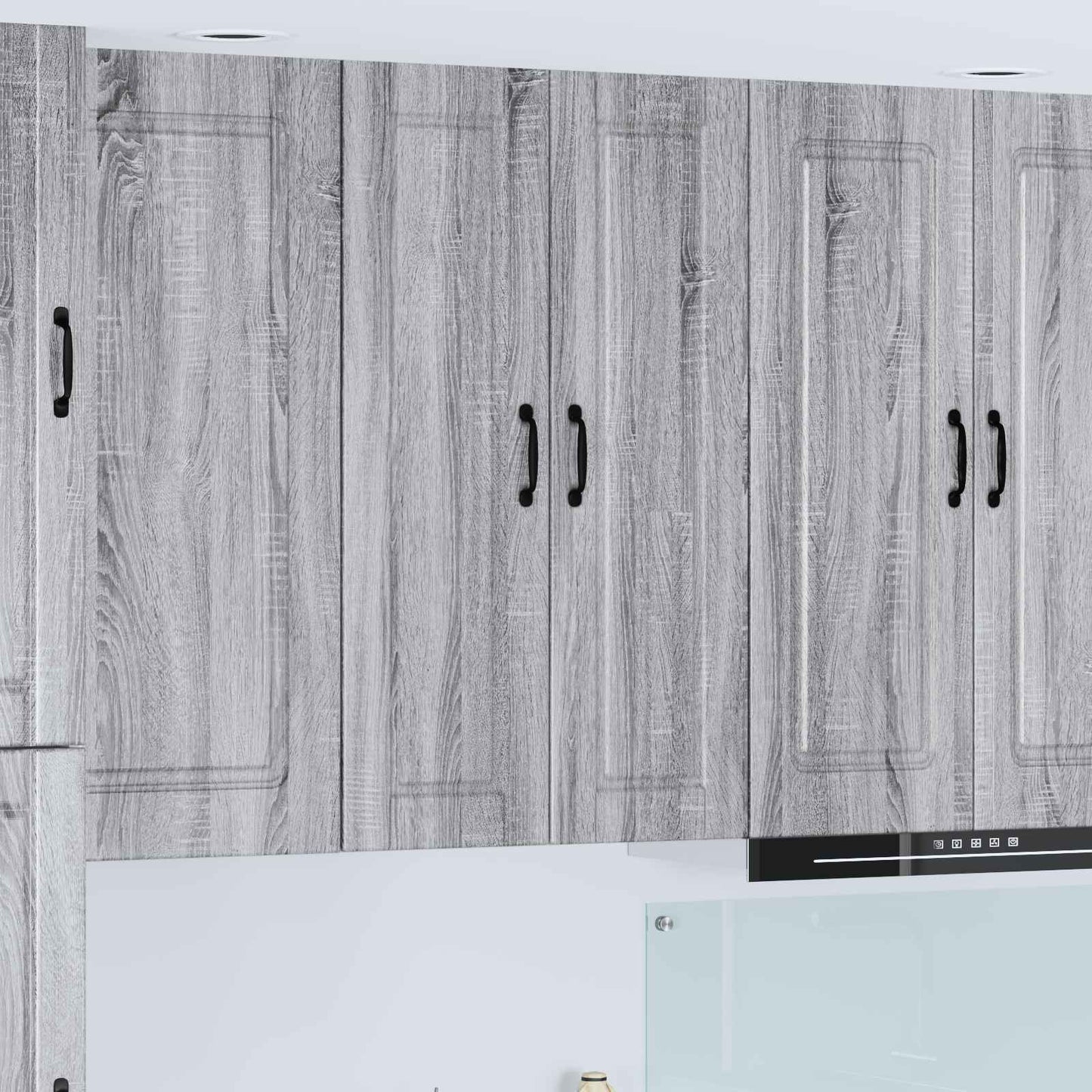 vidaXL Wall Cabinet PORTO Grey Sonoma 30 x 31 x 100 cm Engineered Wood