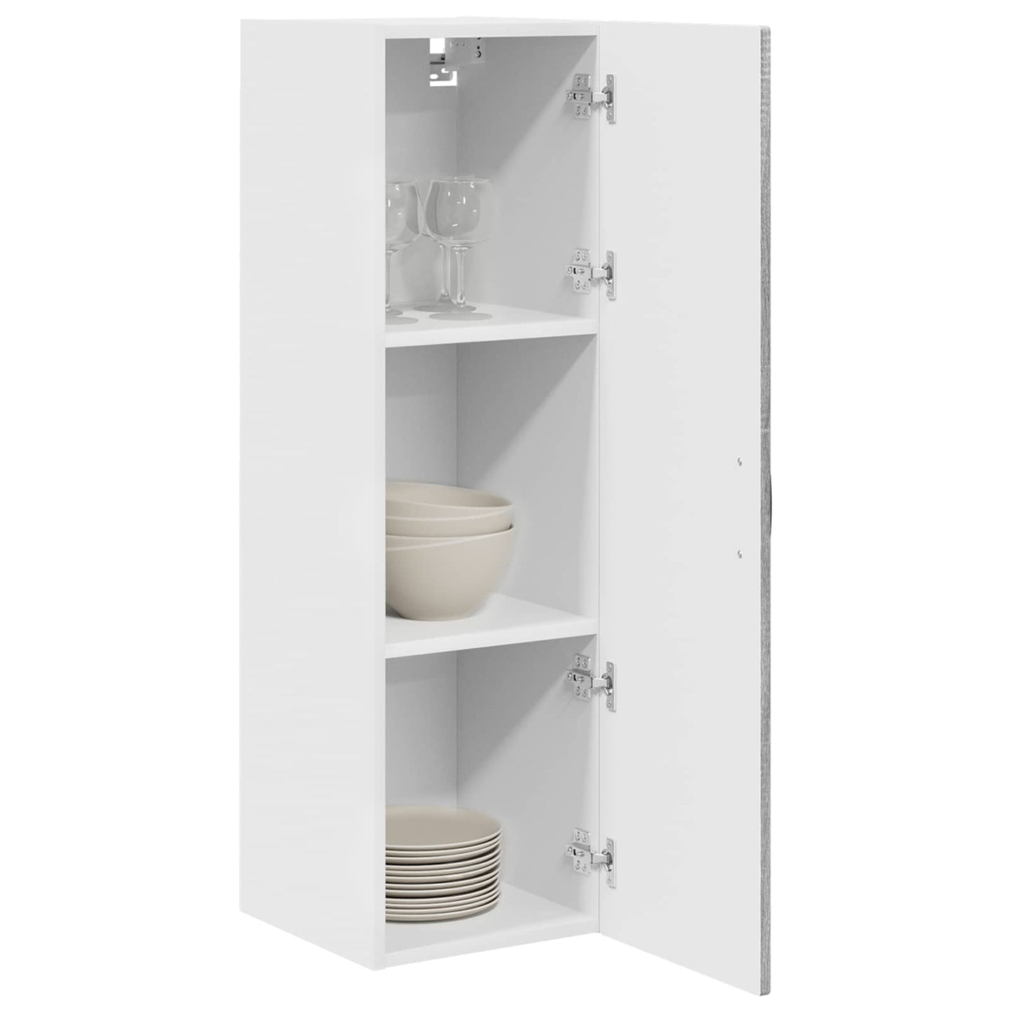 vidaXL Wall Cabinet PORTO Grey Sonoma 30 x 31 x 100 cm Engineered Wood