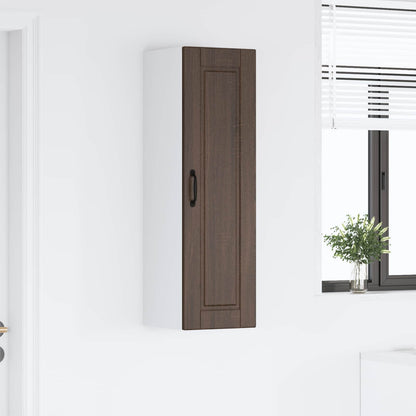 vidaXL Wall Cabinet PORTO Brown Oak 30 x 31 x 100 cm Engineered Wood