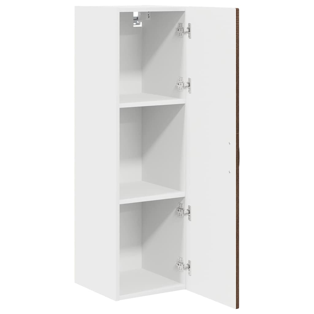 vidaXL Wall Cabinet PORTO Brown Oak 30 x 31 x 100 cm Engineered Wood