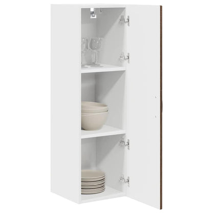 vidaXL Wall Cabinet PORTO Brown Oak 30 x 31 x 100 cm Engineered Wood