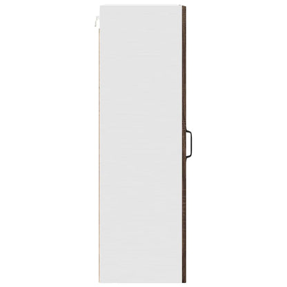 vidaXL Wall Cabinet PORTO Brown Oak 30 x 31 x 100 cm Engineered Wood