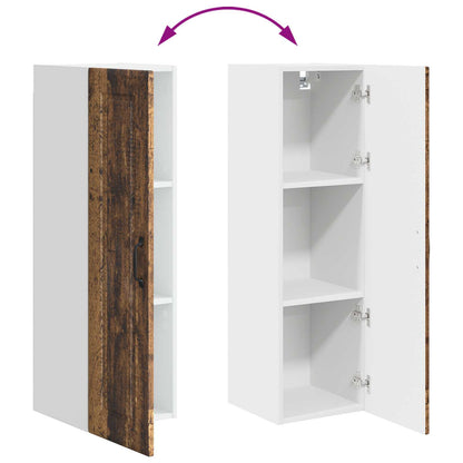vidaXL Wall Cabinet PORTO Old Wood 30 x 31 x 100 cm Engineered Wood