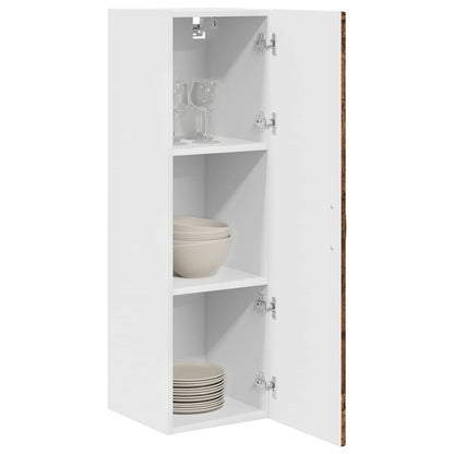 vidaXL Wall Cabinet PORTO Old Wood 30 x 31 x 100 cm Engineered Wood