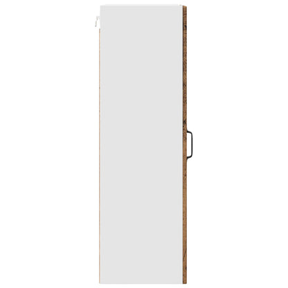 vidaXL Wall Cabinet PORTO Old Wood 30 x 31 x 100 cm Engineered Wood