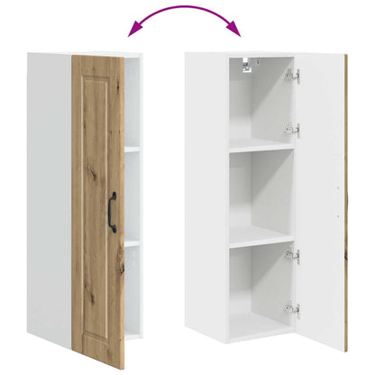 vidaXL Wall Cabinet PORTO Artisan Oak 30 x 31 x 100 cm Engineered Wood