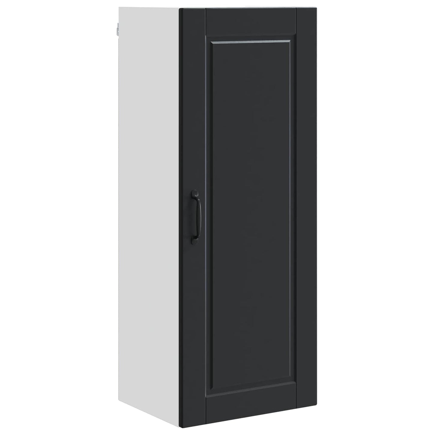 vidaXL Wall Cabinet PORTO Black 40 x 31 x 100 cm Engineered Wood