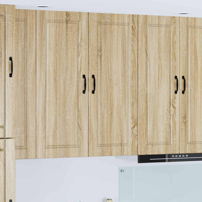 vidaXL Wall Cabinet PORTO Sonoma Oak 40 x 31 x 100 cm Engineered Wood