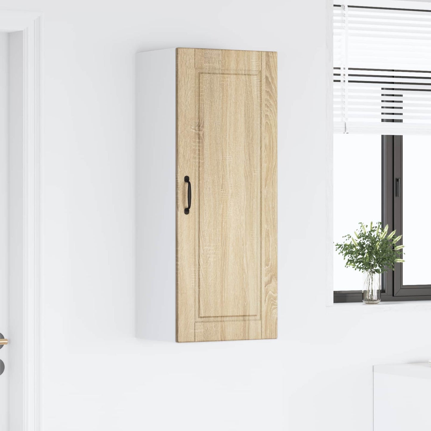 vidaXL Wall Cabinet PORTO Sonoma Oak 40 x 31 x 100 cm Engineered Wood